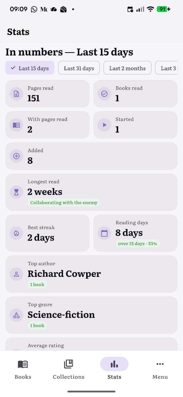 Books Tracker collections and series management